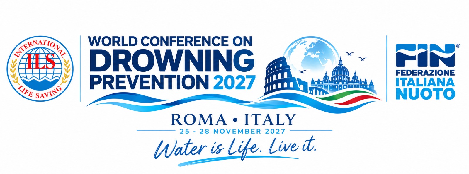 World Conference on Drowning Prevention 2027, Rome, Italy, 25 to 28 November 2027